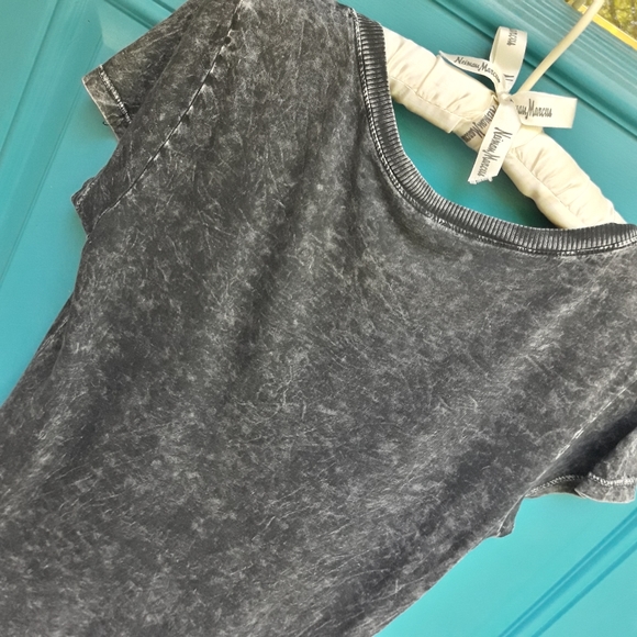 Grunge Biker Tshirt Metal Grommets Reverse Tie Die - Picture 6 of 17